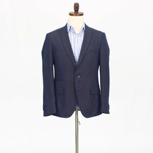 SARAR 40S Navy HT 2-Button Sport Coat Blazer Jacket T778
